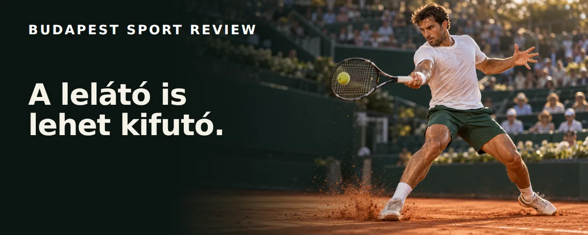 Budapest Sport Review hirdetése: A lelátó is lehet kifutó.