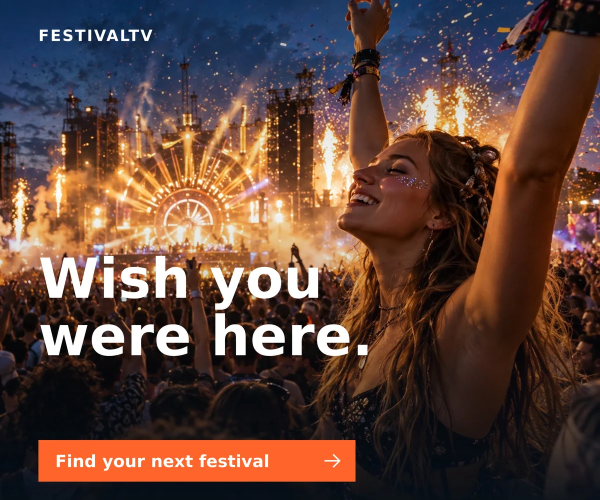 FestivalTV advertisement: Wish you were here.